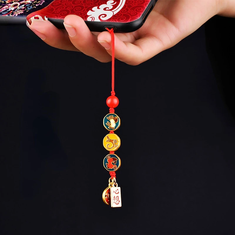 

Cute Cartoon Lucky Cat Keychain Trinkets Phone Charms Car Bag Pendant Key Chain Pray Keyfob Couple Gifts
