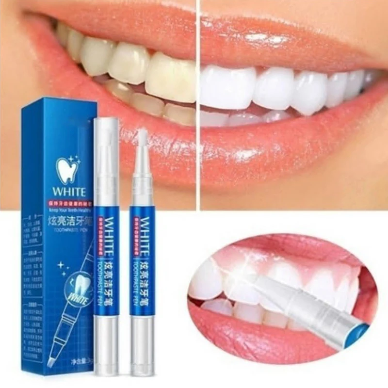 

2.5ml Teeth Whitening Pen Tooth Gel Whitener Bleach Remove Stains Instant Brighten Teeth Whitening Cleaning Serum Beauty Health