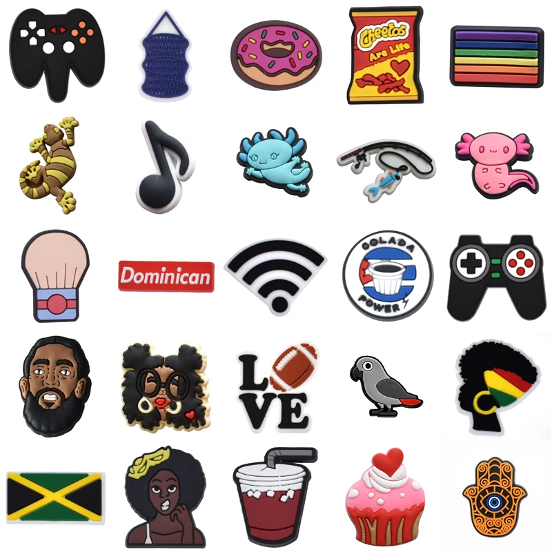 

Shoes Accessories Shoe Charms Decorations for Crocs Boy Set Jeans Kids Men Para Pins Women Charm Wholesale Bulk Girl Gifts Packs