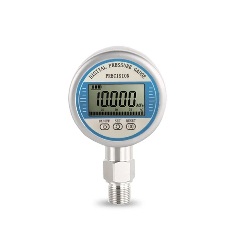 Digital Display Oil Pressure Hydraulic Gauge Pressure Meter 3V 0-250Bar/25Mpa G1/4 NPT1/4 For Gas Water Oil measurement