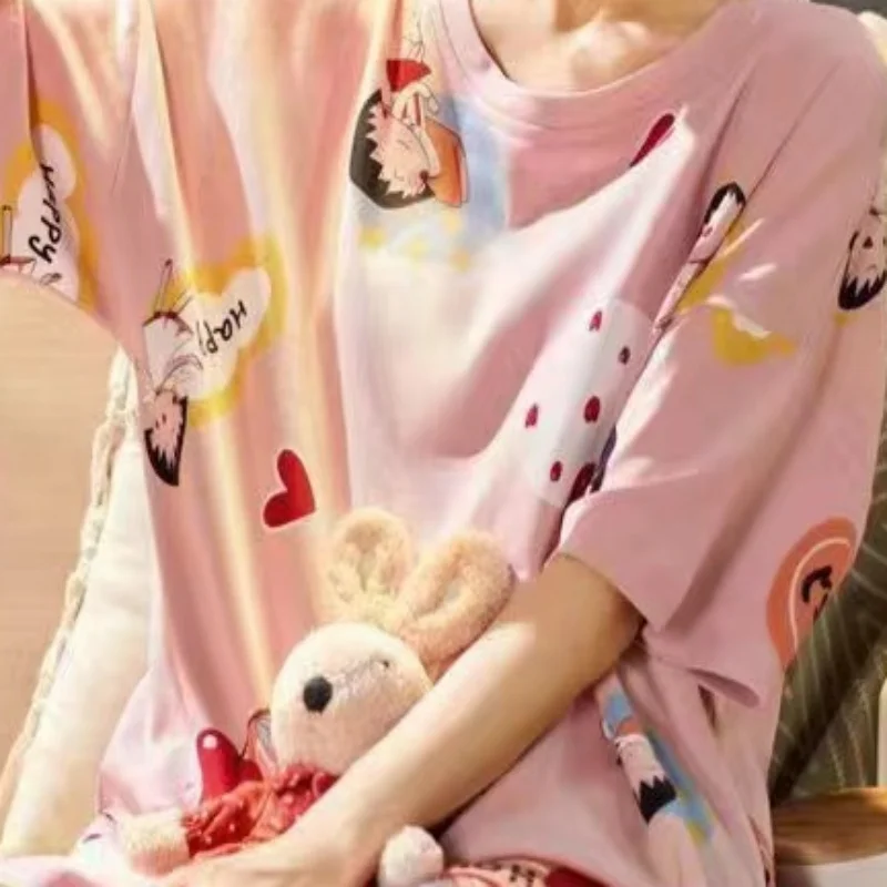 Новые пижамы для девочек тонкая Домашняя одежда милая осенняя Корейская версия