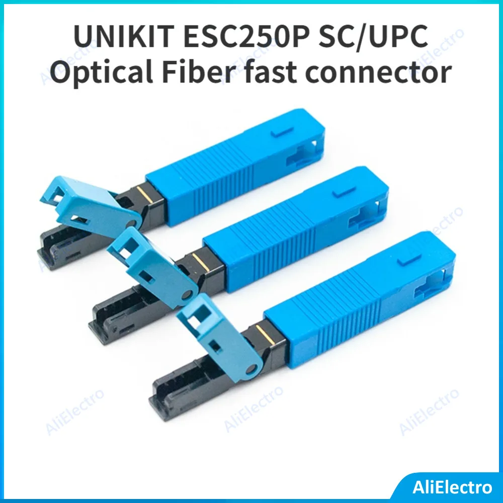 UNIKIT ESC250P SC/UPC Optical Fiber fast connector bare fiber 250μm pre-coated  SC Embedded type 125μm fiber quick connector