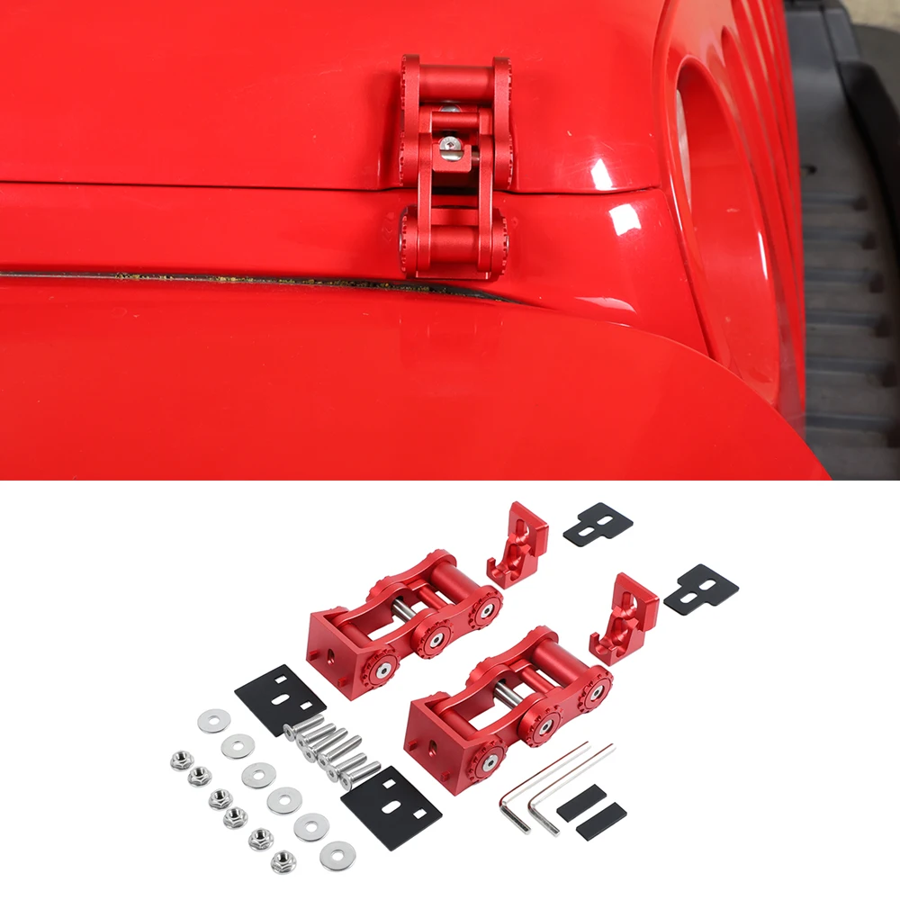 

Car Engine Hood Latch Catch Decoration Cover for Jeep Wrangler JK JKU 2007-2017 2/4Doors Exterior Accessories Aluminium Alloy