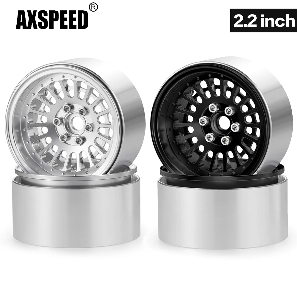 AXSPEED 4 шт. алюминиевые 2 2-дюймовые ступицы колес с замком для осевого SCX10 Wraith 90048 TRX-4