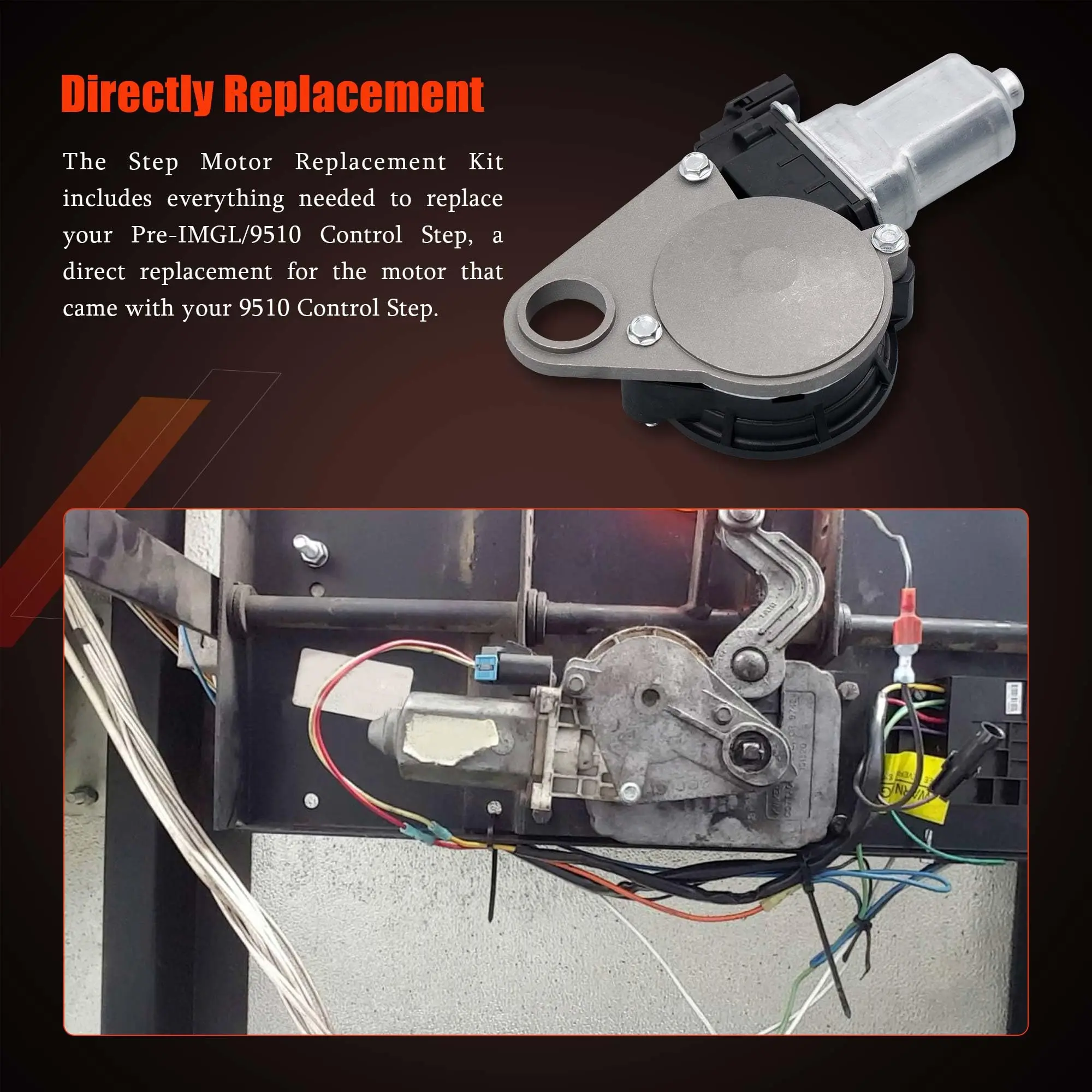 Шаговый двигатель RV совместимый с Lippert 379608 заменяет передний Kwikee 909520000 в сборе