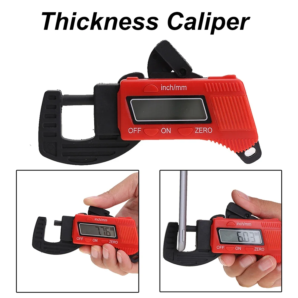 Точный толщиномер 0-12 7 мм большой ЖК-дисплей цифровой мини-толщиномер легкий