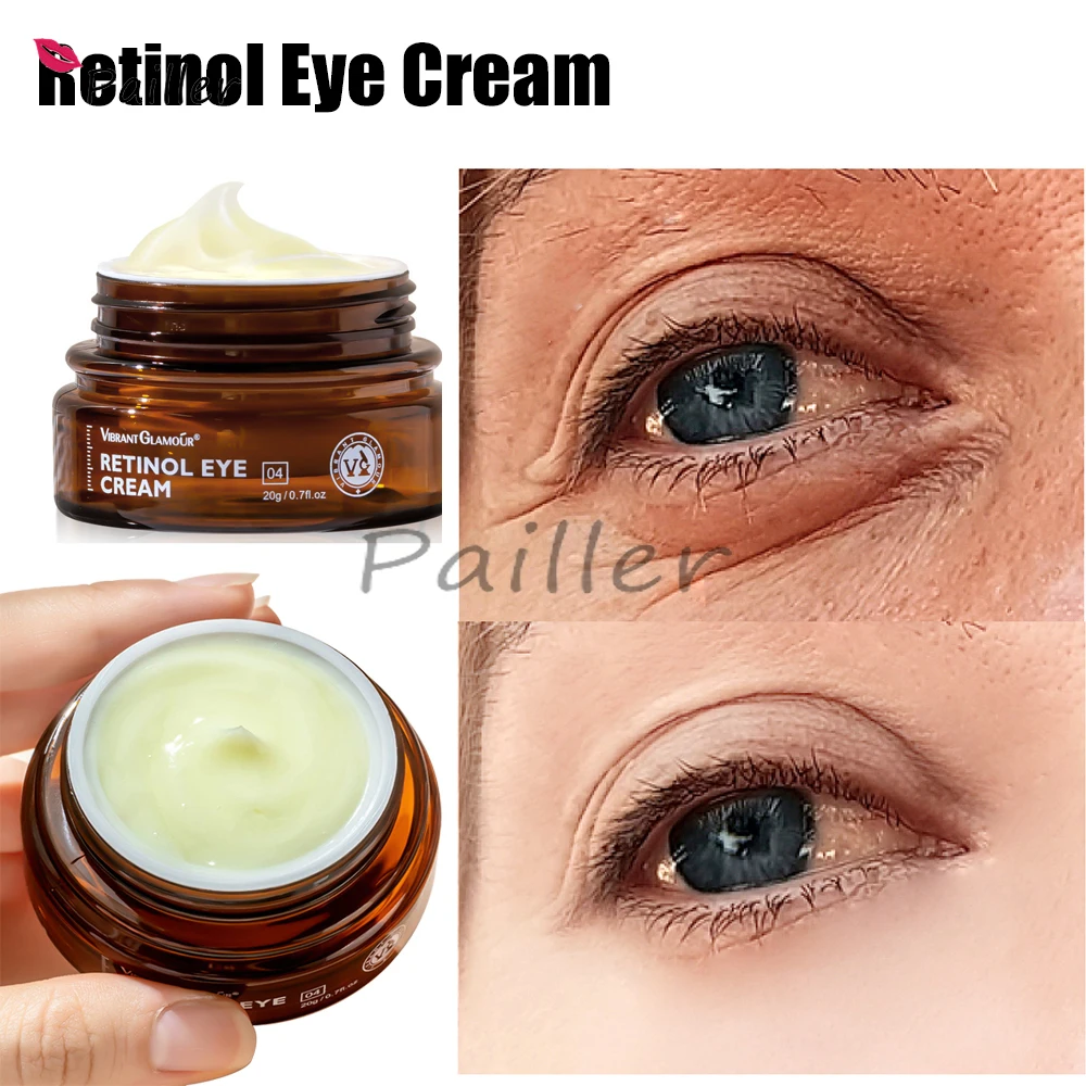 

20g Retinol Eye Cream Dark Circles Fade Fine Lines Remove Eye Bags Anti Wrinkle Anti Aging Firming Brighten Skin Moisturizing