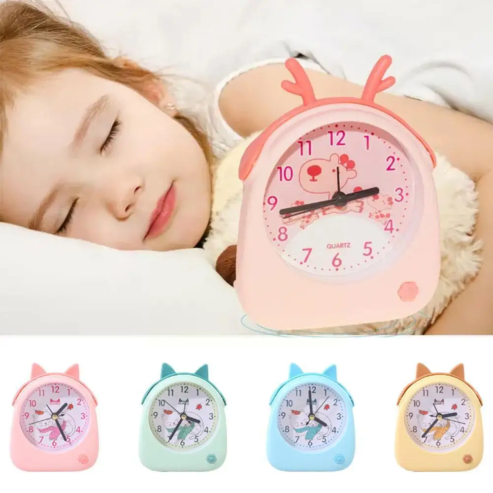 

Милый мультяшный Будильник для детей, кварцевый Настольный будильник, домашний декор, ленивые люди, будильник, электронная одежда E0X3