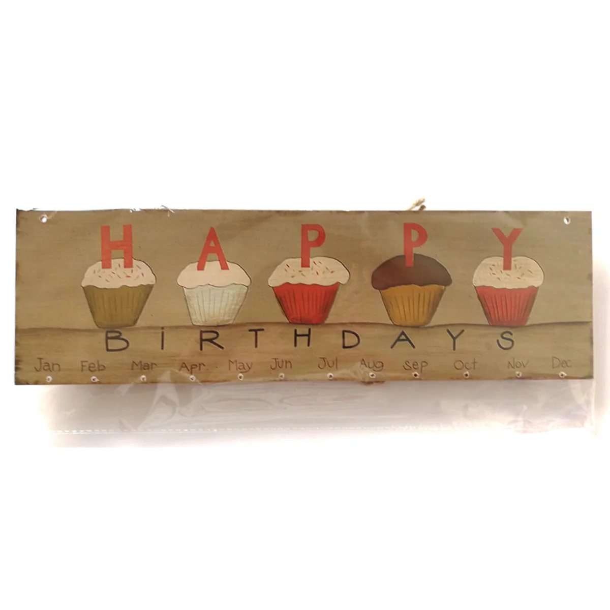 Знак с днем рождения деревянный подвесной календарь напоминание доска красочная