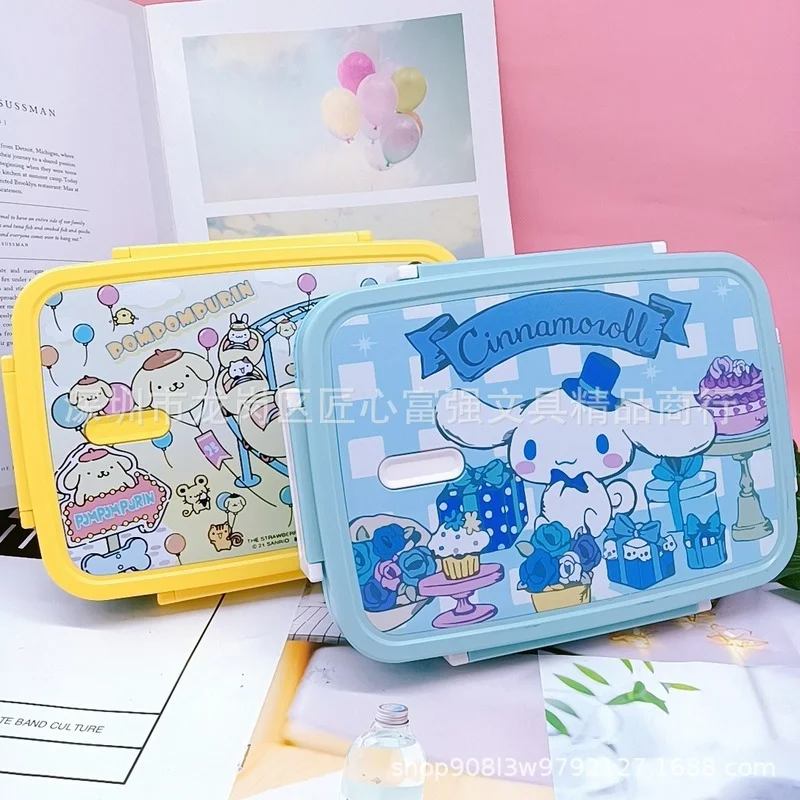 

Kawaii Sanrioed Anime Cartoon series mymelody Cinnamoroll Kuromi cute fashion Portable 304 Stainless Steel Insulated Lunch Box