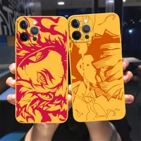 demon slayer color phone case voor iphone 11 12 13 pro xs max xr x 7 8 plus se 2020 12 13 mini silicone tpu fundas shell cover