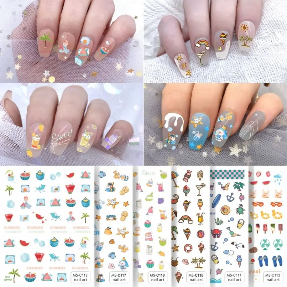 

Cute 3D Fruit Nail Art Sticker Self-Adhesive Decals Cartoon Strawberry Cherry Lemon Nail Art Decoration Manicure Accessories