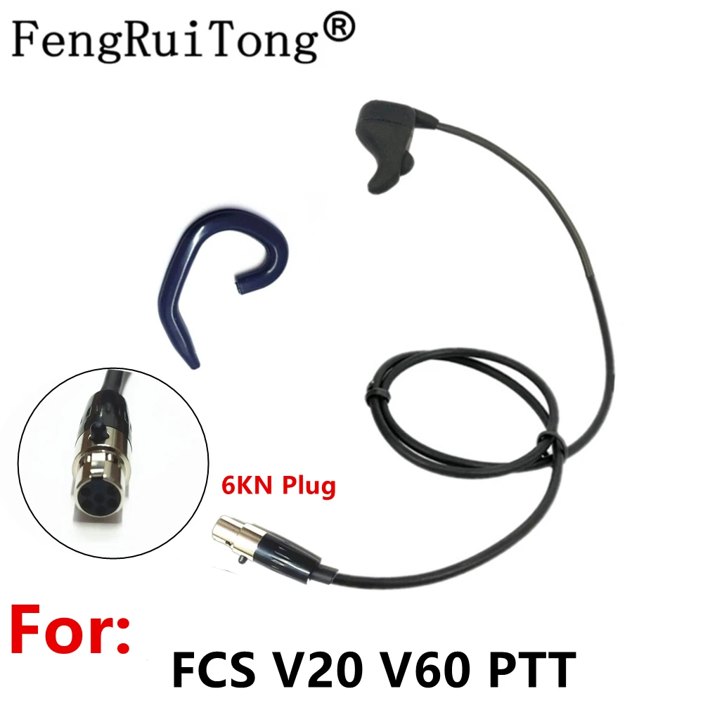 Ear Bone Vibration Noise Reducing Earpiece KN6 Plug for FCS V20 V60 PTT for BAOFENG KENWOOD Harris TRI TCA PRC-152 PRC148  Radio