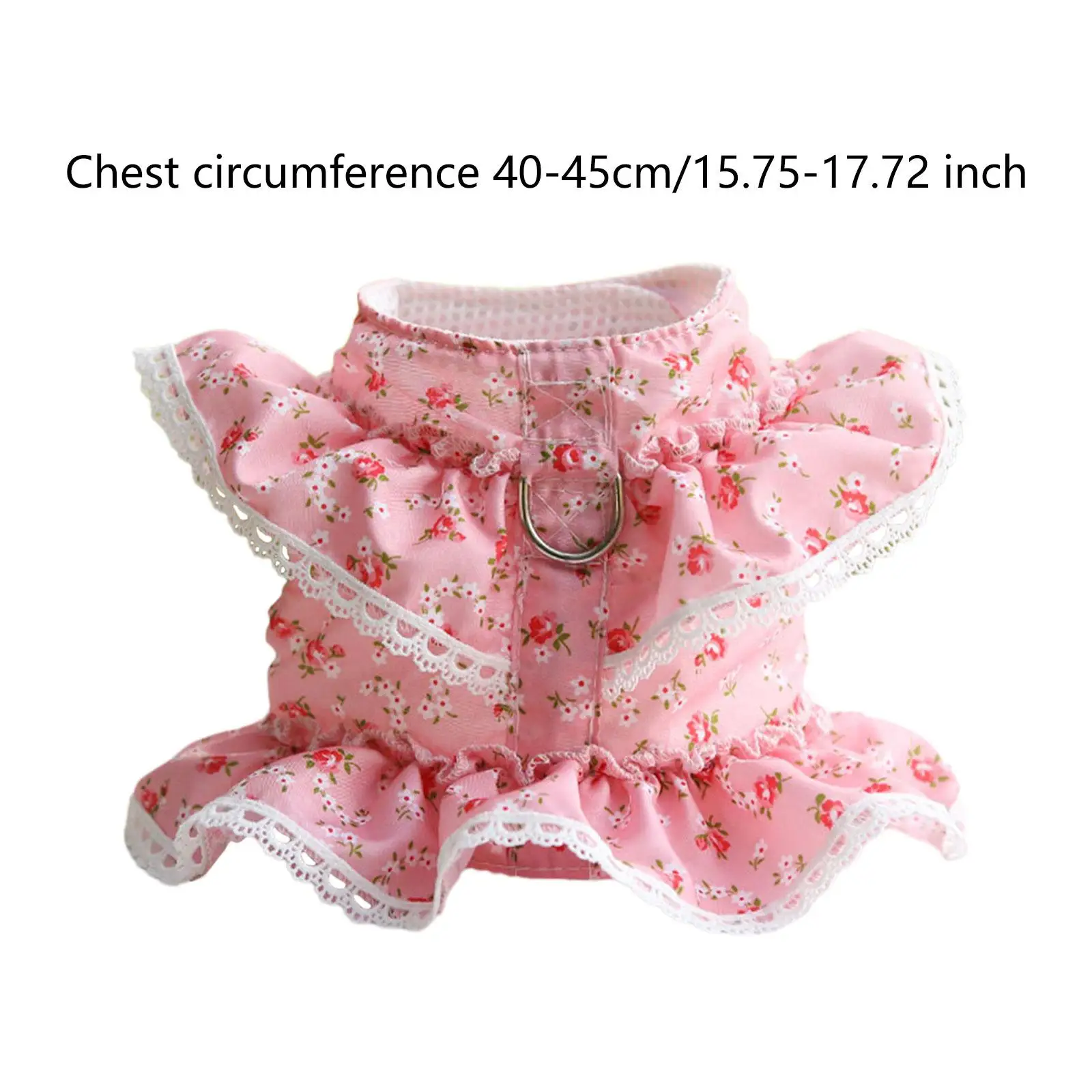 Жилетка и поводок для собак комплект с цветочным дизайном одежда домашних