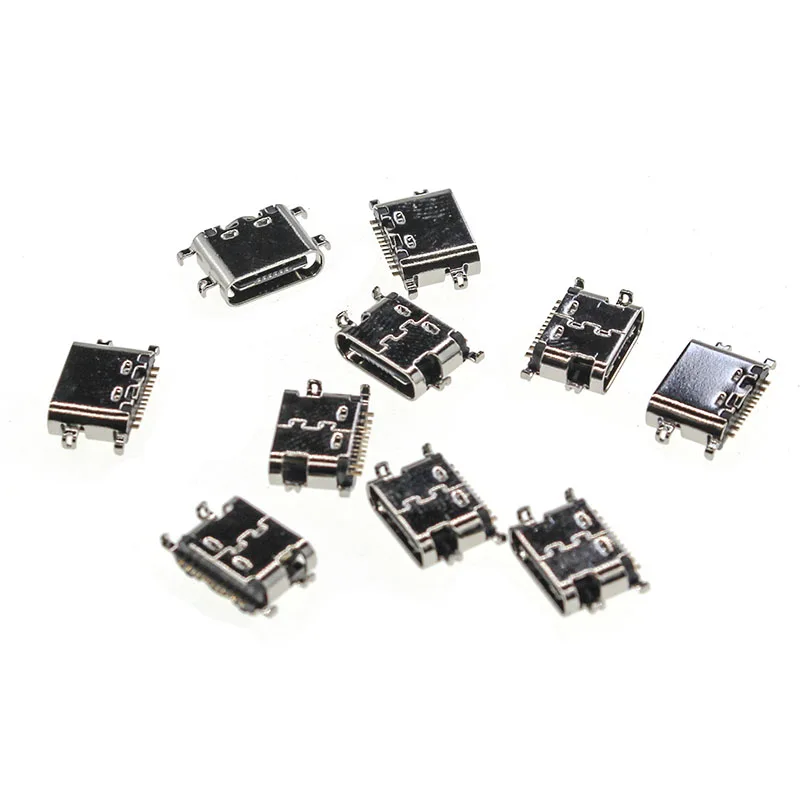 

highquality USB Type C 16P SMT USB 3.1 female Single row 16p 4feet SMD patch sink board