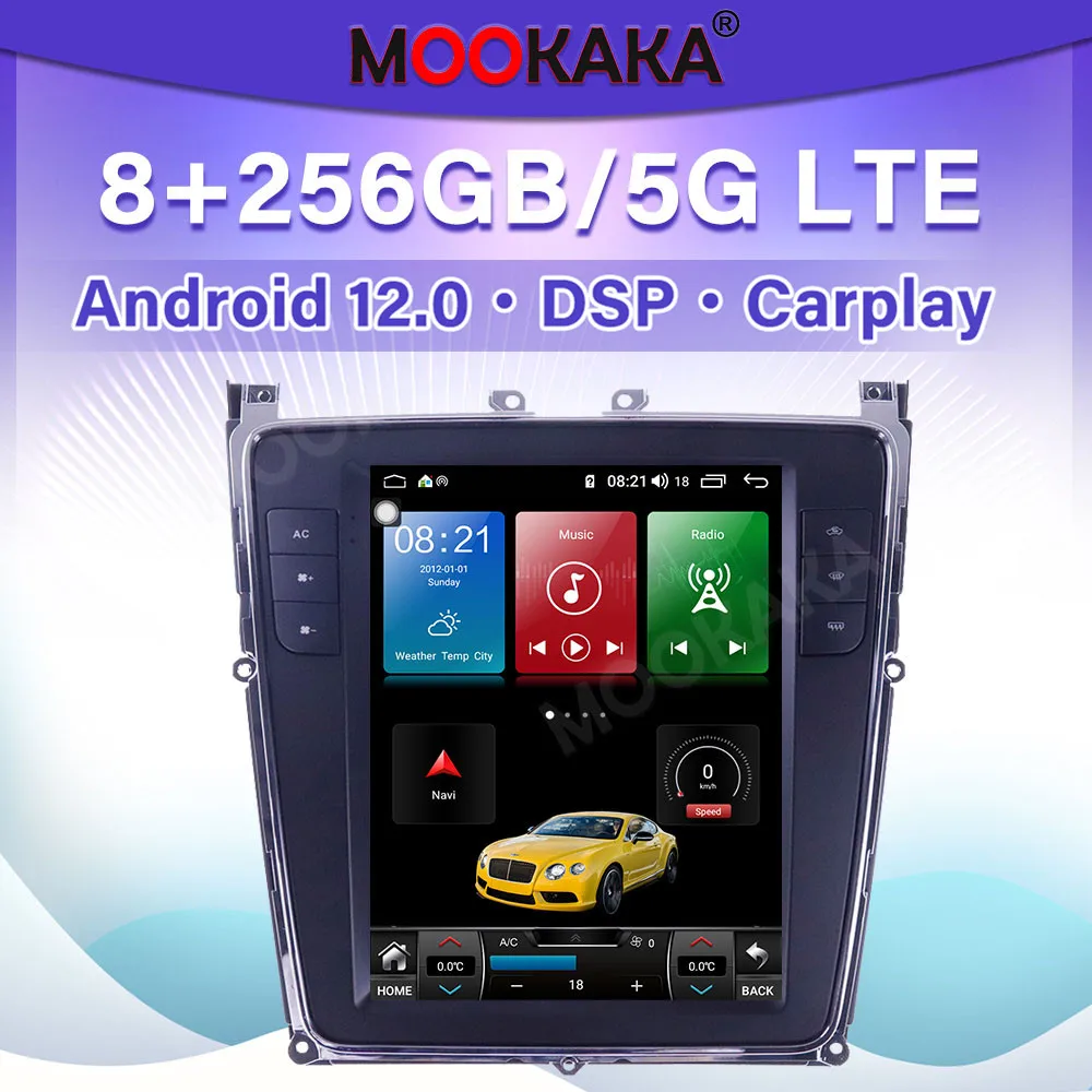 

For Bentley Flying Spur Continental 2012-2019 Android 11 Car Multimedid player Auto Radio GPS Navigation Audio Stereo