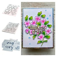 2022 spring beautiful blooming florals cutting dies stamps and stencils diy craft paper scrapbooking decoration embossing molds