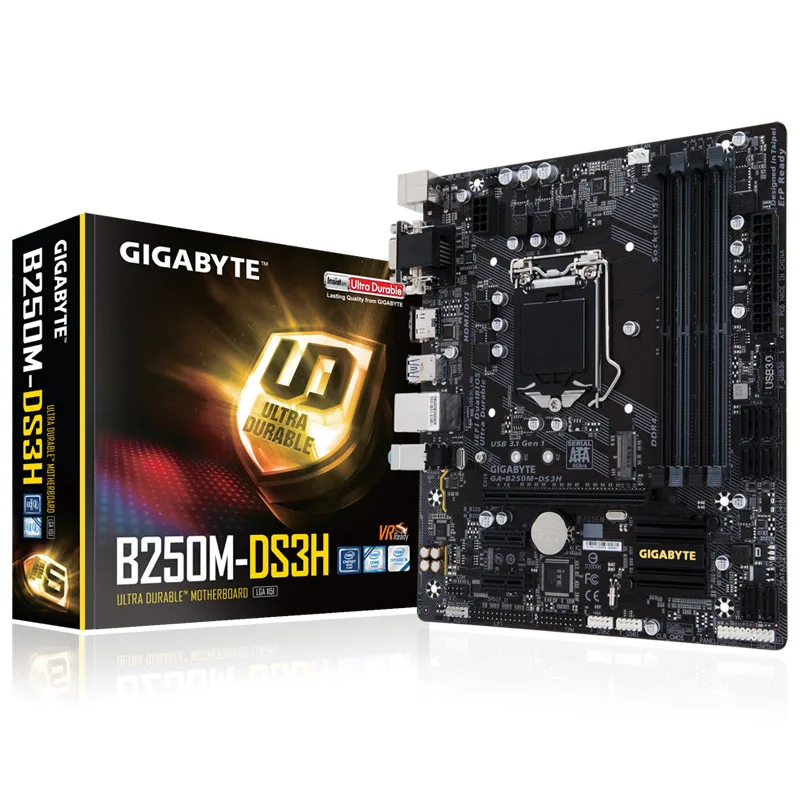 

Новая десктопная Материнская плата Gigabyte, LGA 1151, поддержка 6th/7th-Gen i7 i5 i3 DDR4 64 Гб M.2 SSD