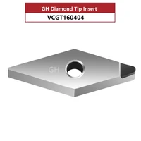 vcgt160404 vnmg160408 pcd diamond cutter turning tools insert cnc external boring lathe brass aluminum carbide cutting plates