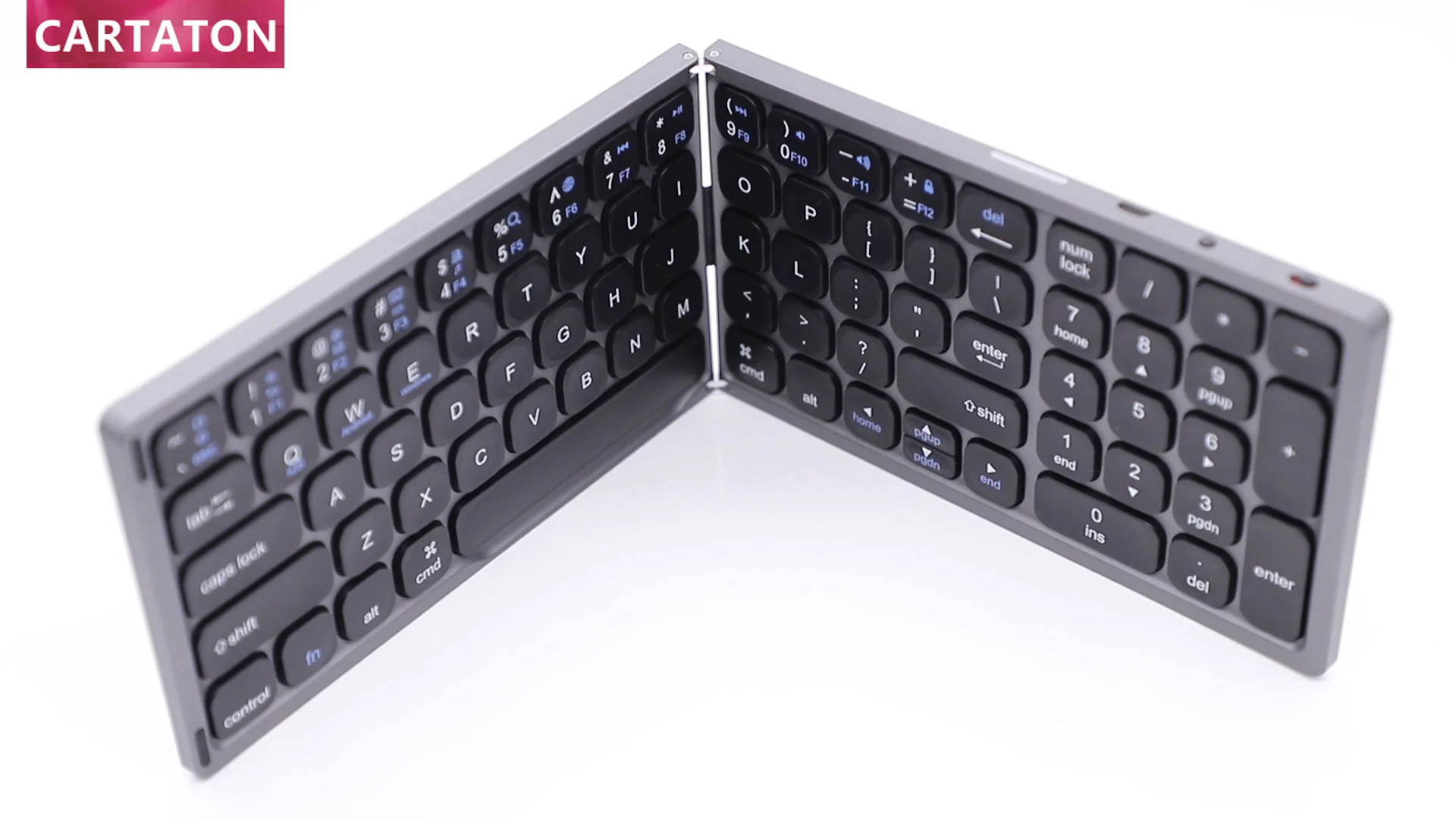 Medio teclado plegable inalámbrico para teléfono móvil