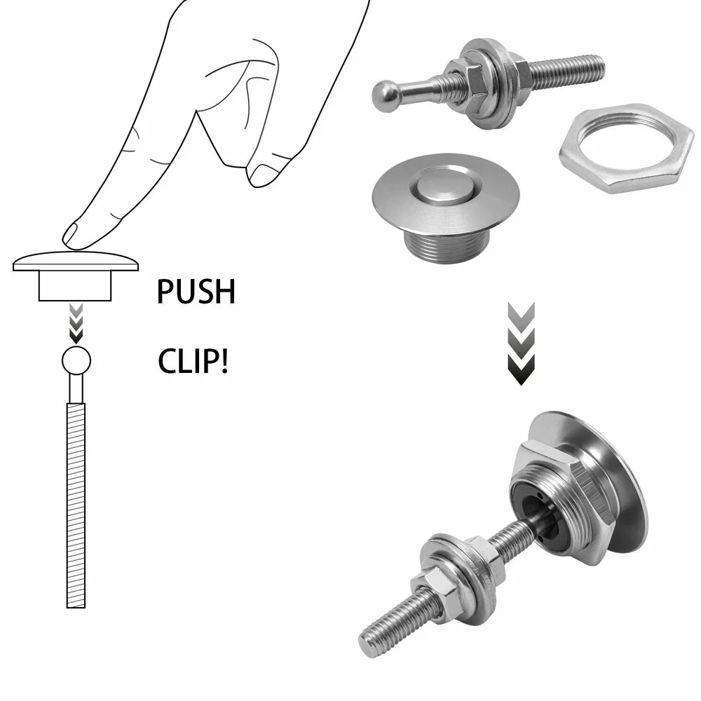 Универсальная алюминиевая Кнопка заготовка быстросъемный замок для гоночного