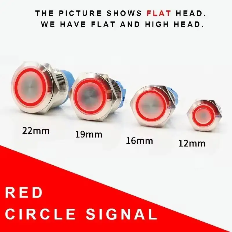 

Металлический кнопочный переключатель 22 мм, 8 контактов, 2C 2NO 2NC, мгновенное/фиксирующее устройство, искусственная мощность, Водонепроницаемый самоблокирующийся