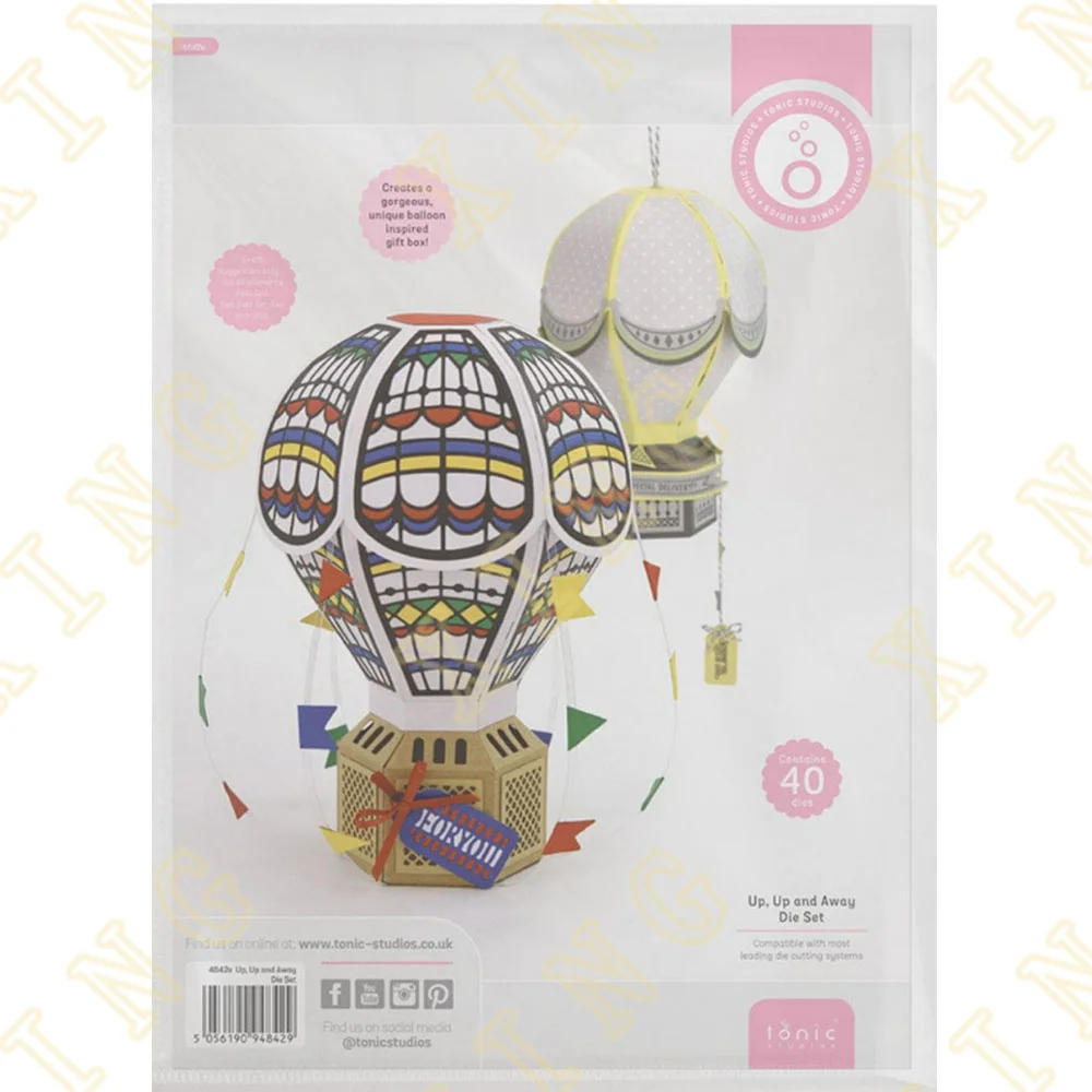 

Up and Away Hot Air Balloon Metal Cutting Die Scrapbook Embossed Paper Card Album Craft Template Stencils New for 2022 Arrival