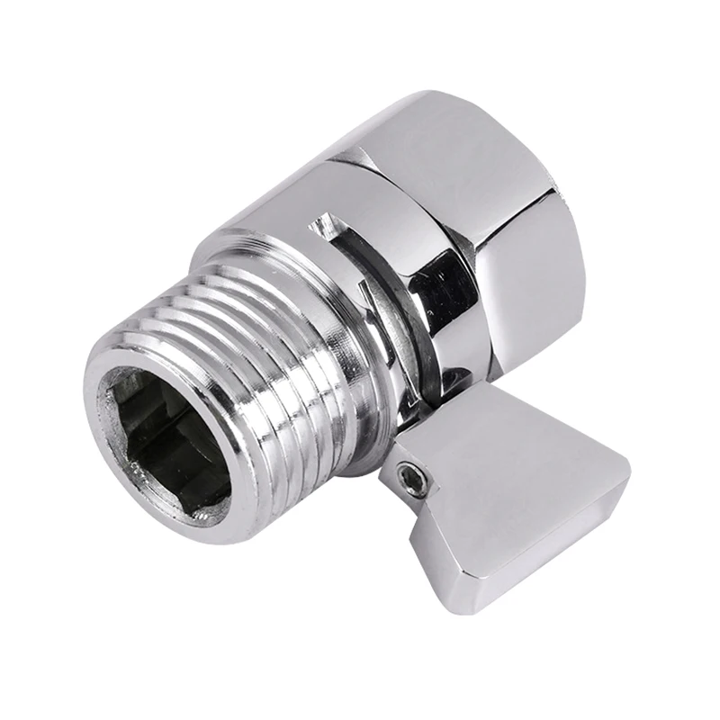 

1pc Solid Brass G1/2" Flow Quick Control Shut-OFF Valve Universal Shower Head Shower Bidet Sprayer Water Saving Accessories