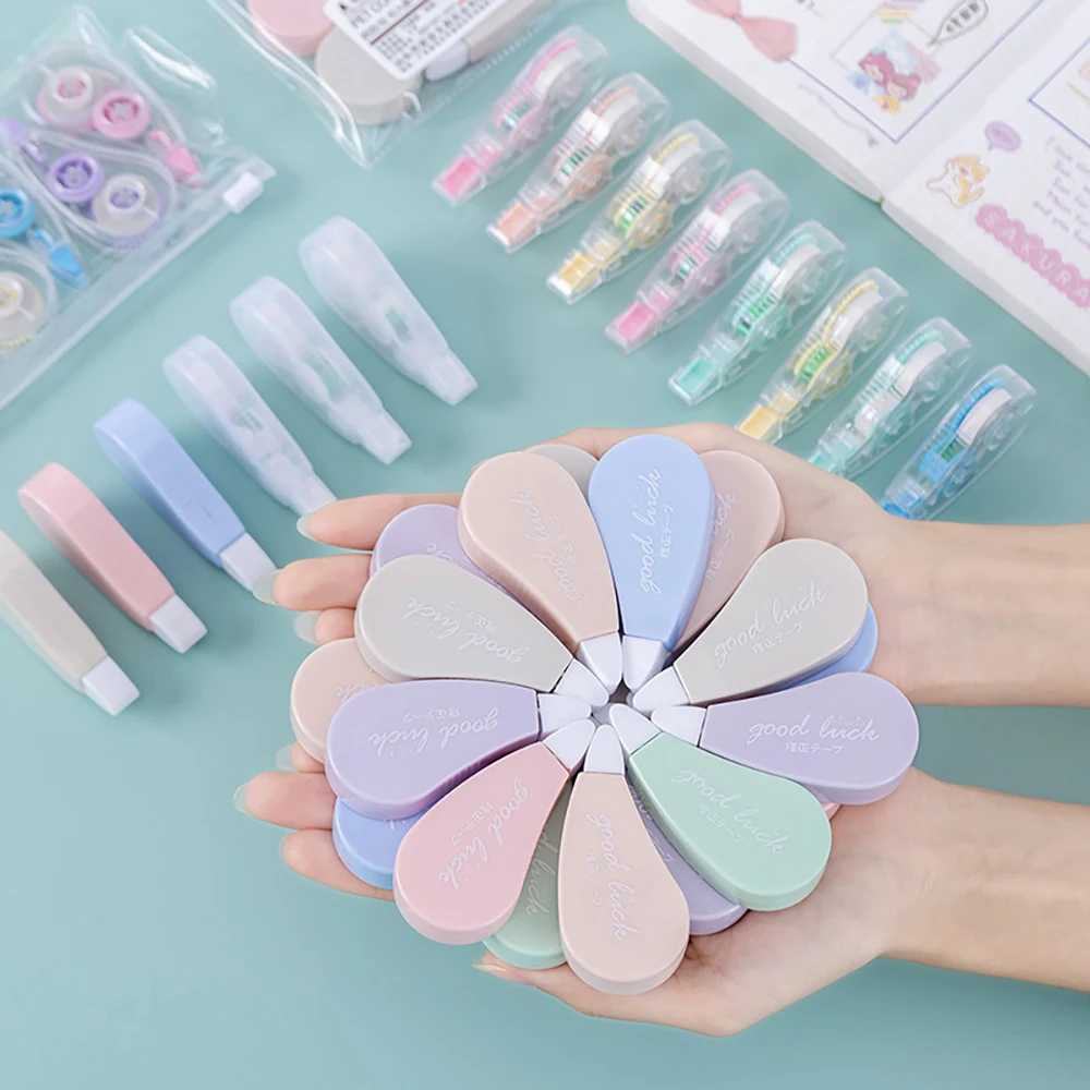 

10 шт./партия Mini Корректирующая лента для ручки для студентов, офиса, портативные канцелярские принадлежности, Школьные Аксессуары