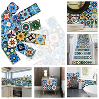 geometric tile stickers stair kitchen bathroom decoration furniture renovation wallpaper self adhesive wall sticker mural art