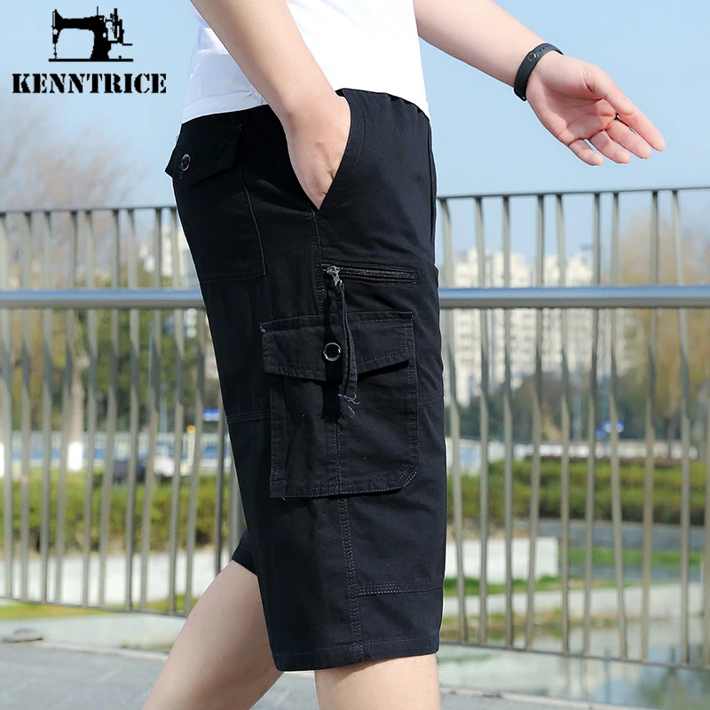 

Kenntrice 2022 Summer Men Overalls Fashion Street Wear Casual Cargo Shorts Multiple Pockets Loose Outdoor Pants Oversize 6XL