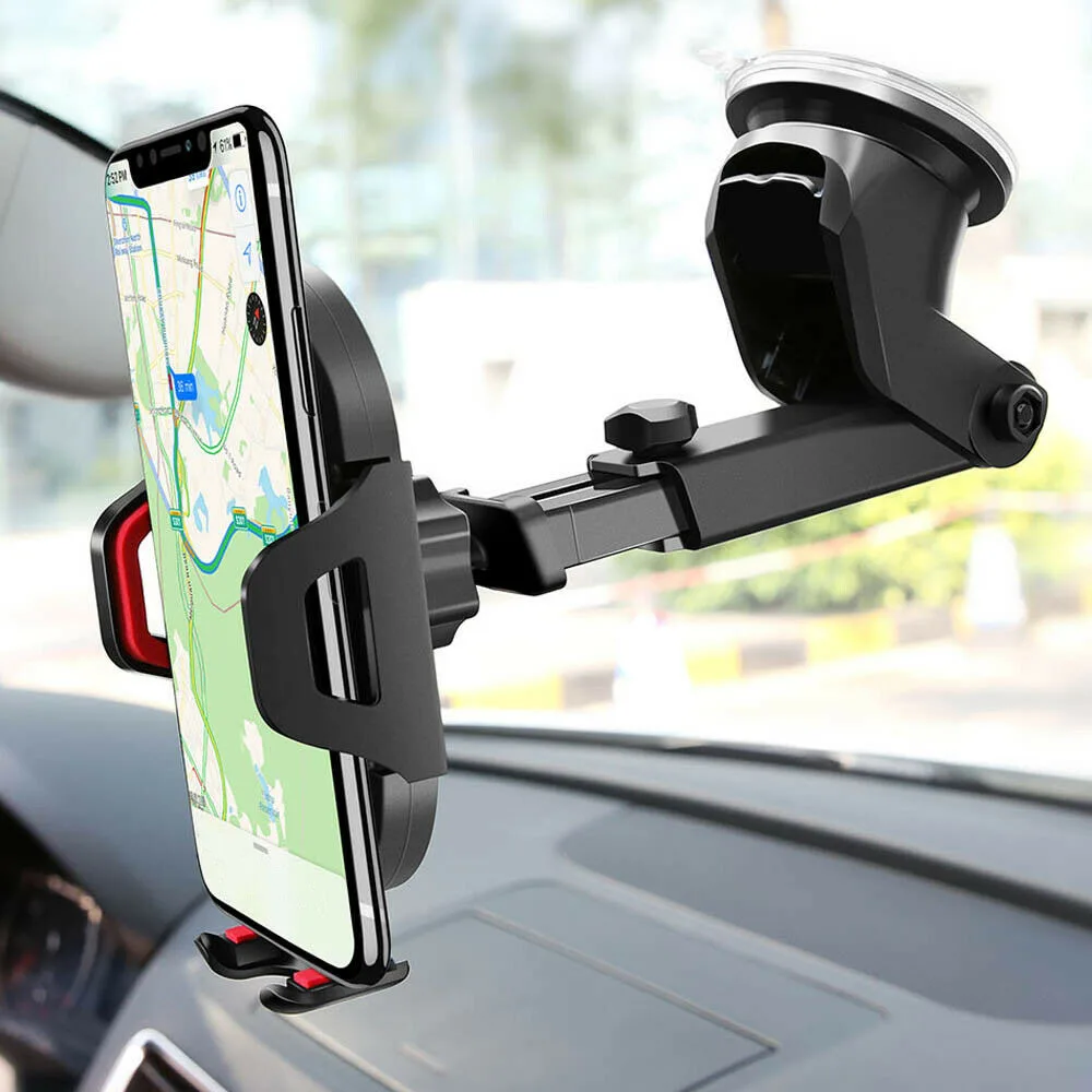 Universal Car 360°Rotate MobilePhone Holder Mount Sucker Retractable Arm Phone Bracket Stand Fit For iPhone 13 12 Pro Max Xiaomi