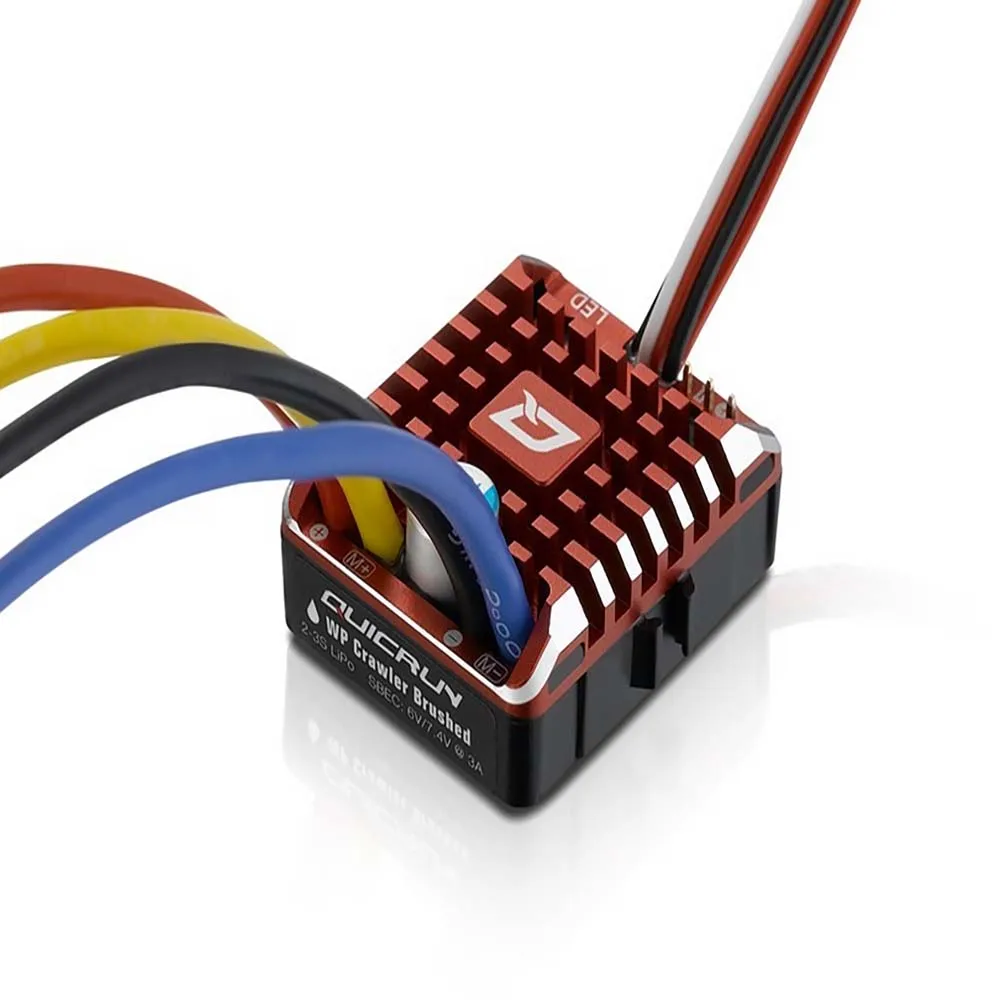 

Hobbywing quirun WP1080 80A гусеничный водонепроницаемый матовый ESC встроенный BEC 2-3S Lipo с фотографией для радиоуправляемого автомобиля 1/10 1/8