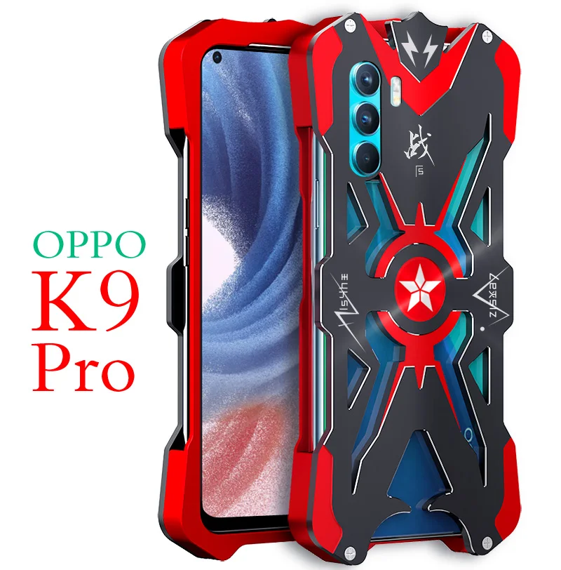 For Oppo K9 Pro Zimon Luxury New Thor Heavy Duty Armor Metal Aluminum Phone Cases For Oppo K9 Pro Cover