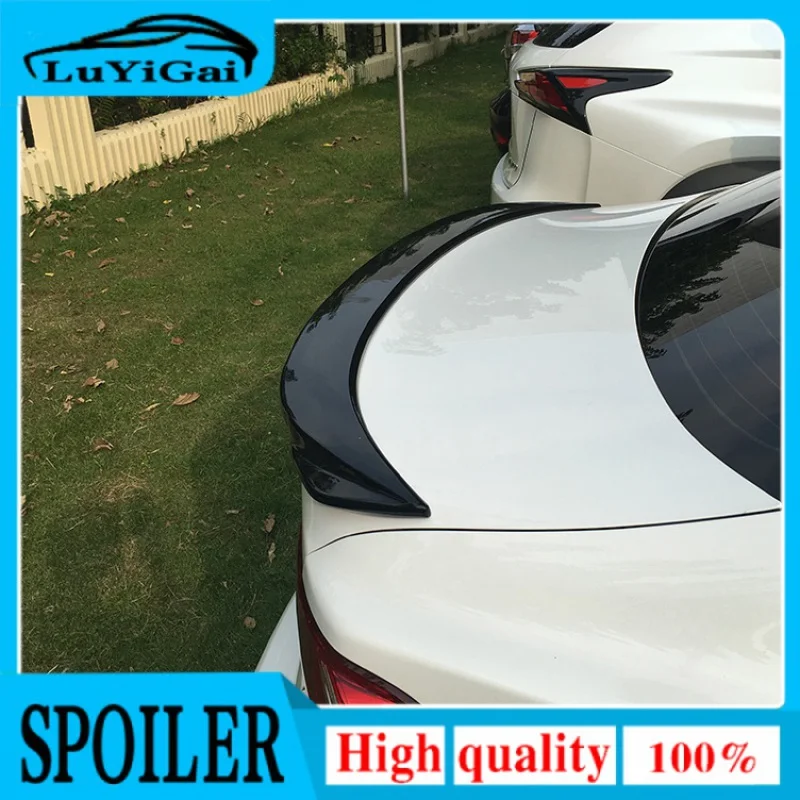 

Спойлер для LEXUS IS250 IS300 IS200 2013-2017, АБС-материал, заднее крыло автомобиля, праймер, цвет, задний спойлер