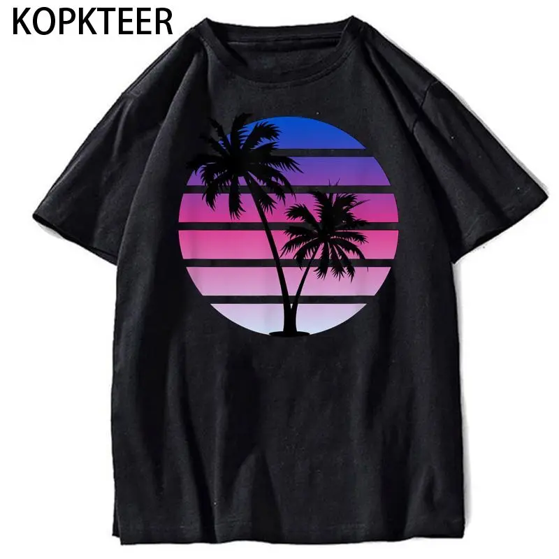 

Sunset Men Clothing Anime Homme T-Shirt Streetwear Cartoon Mens Clothes T Shirt Men Black Man Short Sleeve T-shirt Dropshipping