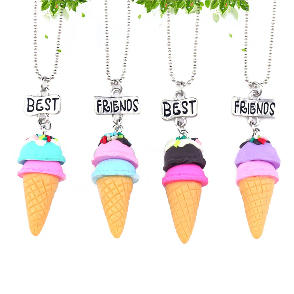 

4pcs Best Friend Shaped Friendship Pendant for Friends Birthday Jewlery Gifts