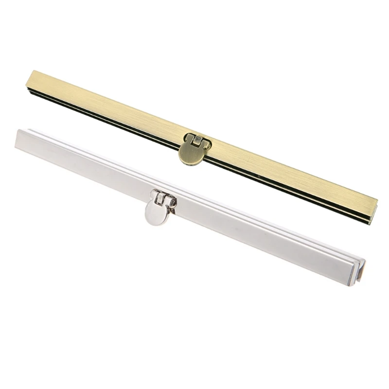 

1pc Purse Wallet Frame Bar Strip Clasp 19cm Metal Openable Replacement 066F