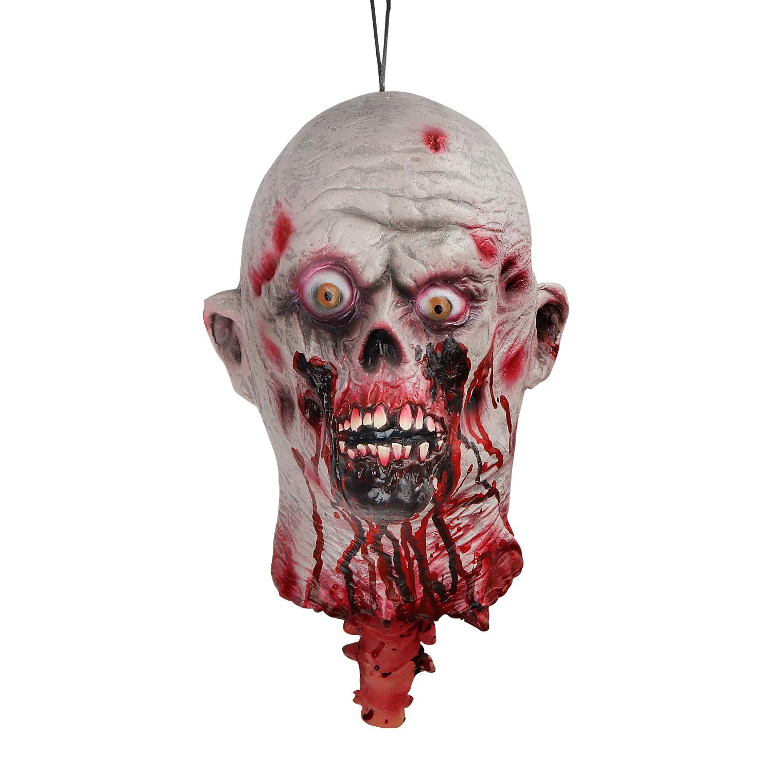 

Halloween Scary Ghost Broken Head Hanging Props Haunted House Escape Room Party Bar Decoration Horror Beheaded Zombie Decor