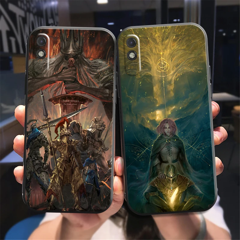 

Чехол Elden для телефона с кольцами-играми для Xiaomi Redmi 7 8 9 9A 9C 9T Note 9 9T 9S 10 10 Pro 10S, мягкий черный Чехол