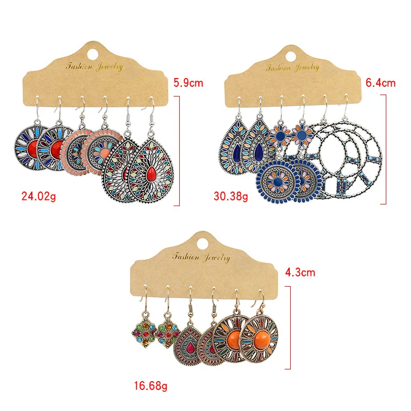

Snowflake Vintage Drop Dangle Alloy Stud Earrings For Women Female Heart Love Parrot Boho Angel Wing Leaf Fashion Jewelry Gift