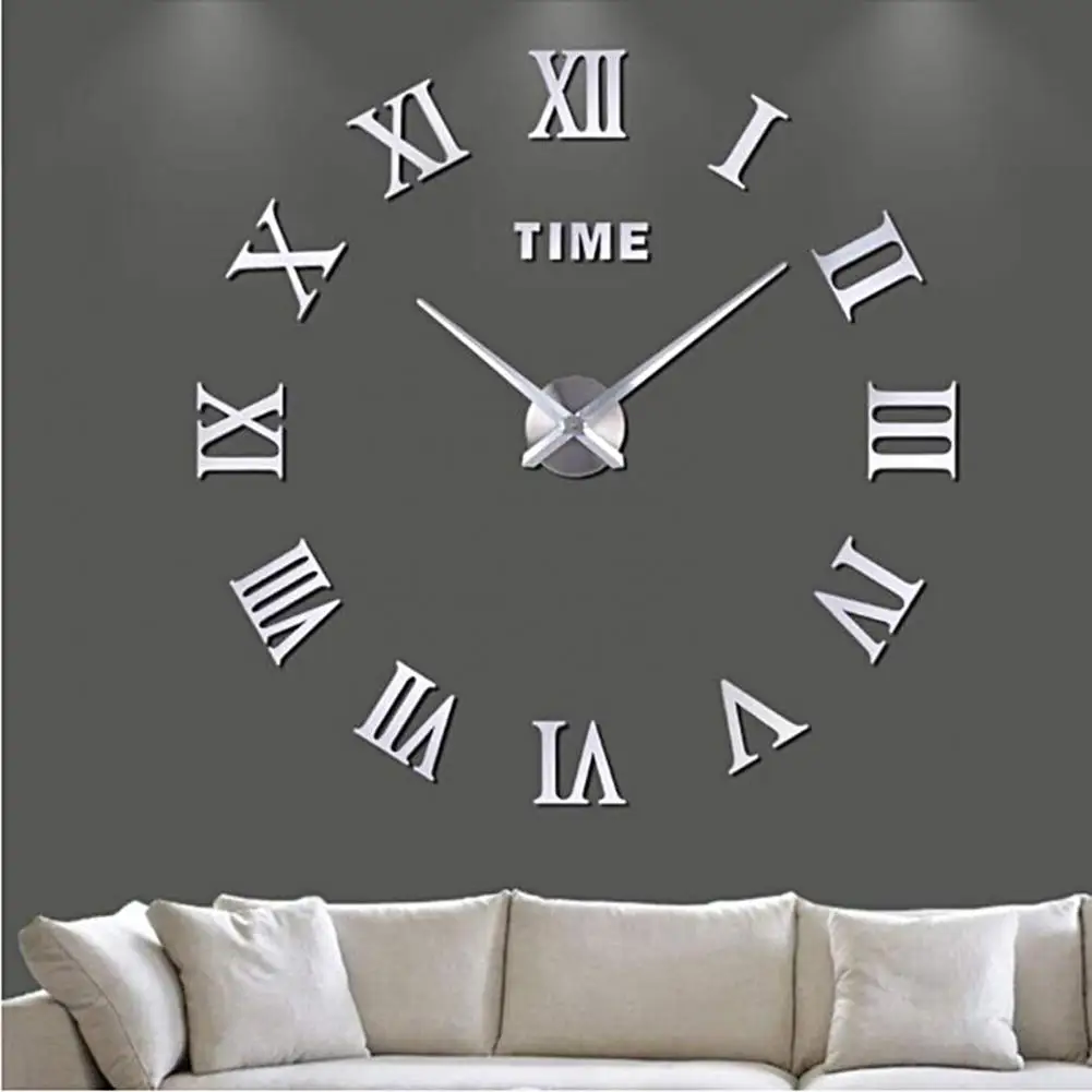 

Stylish Hanging Clock Fine Workmanship Eco-friendly Modern Sweeping Watch Clock Corrosion-resistant Silent Clock for Office