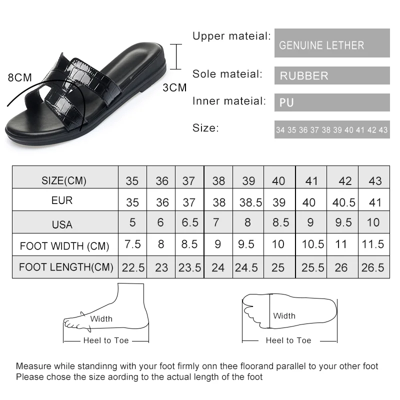 DIMANYU Slippers Women Genuine Leather 2023 New Large Size 41 42 Summer Beach Slippers Women Outwear Fashion Sandals Women