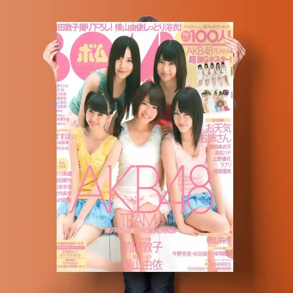 Групповой постер akb48 холст художественный и настенная картина принт современный