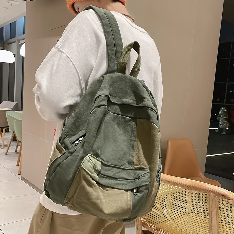 

Lady Canvas Women Kawaii Girl College Backpack Bags Travel Backpacks Cute Panelled Travel Fashion Rucksack Schoolbag Laptop Book