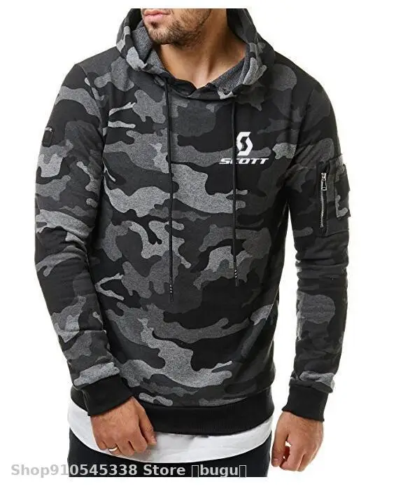 

2021 Camouflage Hoodies Men Sweatshirt Cycling fit for scott Hoodie Male Camo Military Sports outdoor Hoodie Mens Clothing