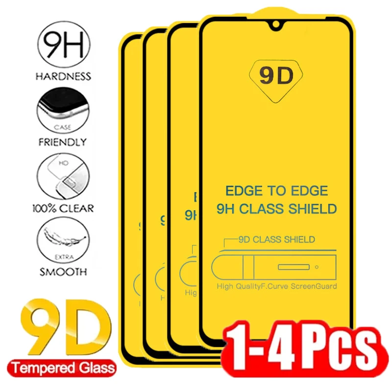 

1-4PCS Tempered Glass for Redmi Note 11 10 Pro 10C 12C 11S 10S 9T 9S 9A 9C 8T 8A Screen Protector for XiaoMi 12T 9T 10T 11T Pro