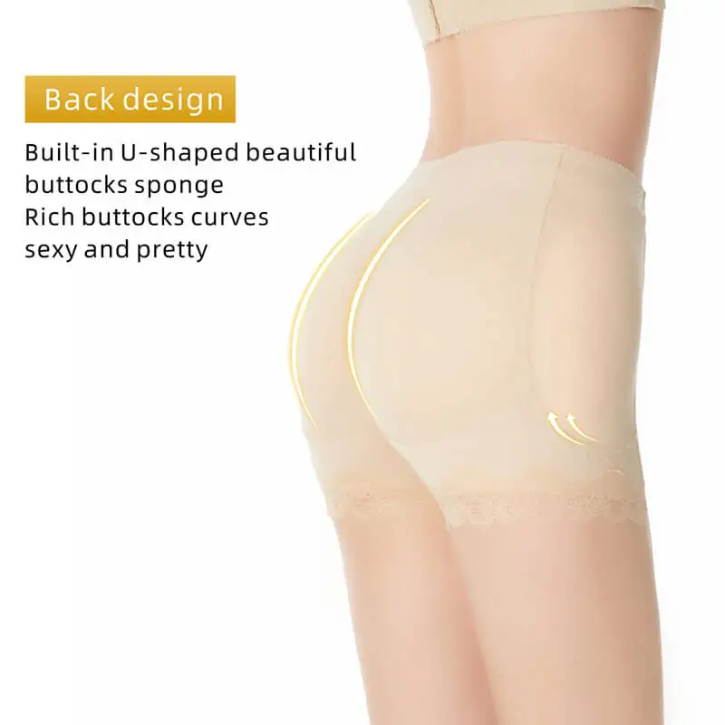 Shaping Panties Hip Padded Panty Women Push Up Fake Ass Flat Tummy Body Shaper Plus Size Shapewear Shorts Seamless Underwear