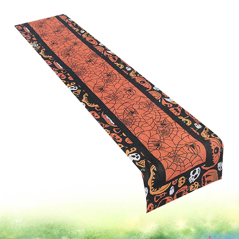 

Table Runner Lace Tablecloth Tablecover Spillproof Decorations Cotton Washable Pumpkin Polyester Decorative Party Festive Runne