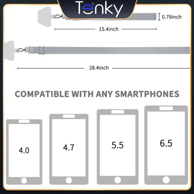 

Purple Phone Hanging Neck Lanyard Detachable Adjustable Mobile Phone Straps Universal Anti-lost Gift For Daughter Friends